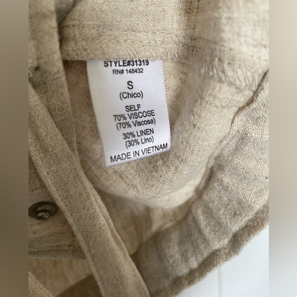 Be cool linen blend sporty jacket size S - Picture 4 of 8